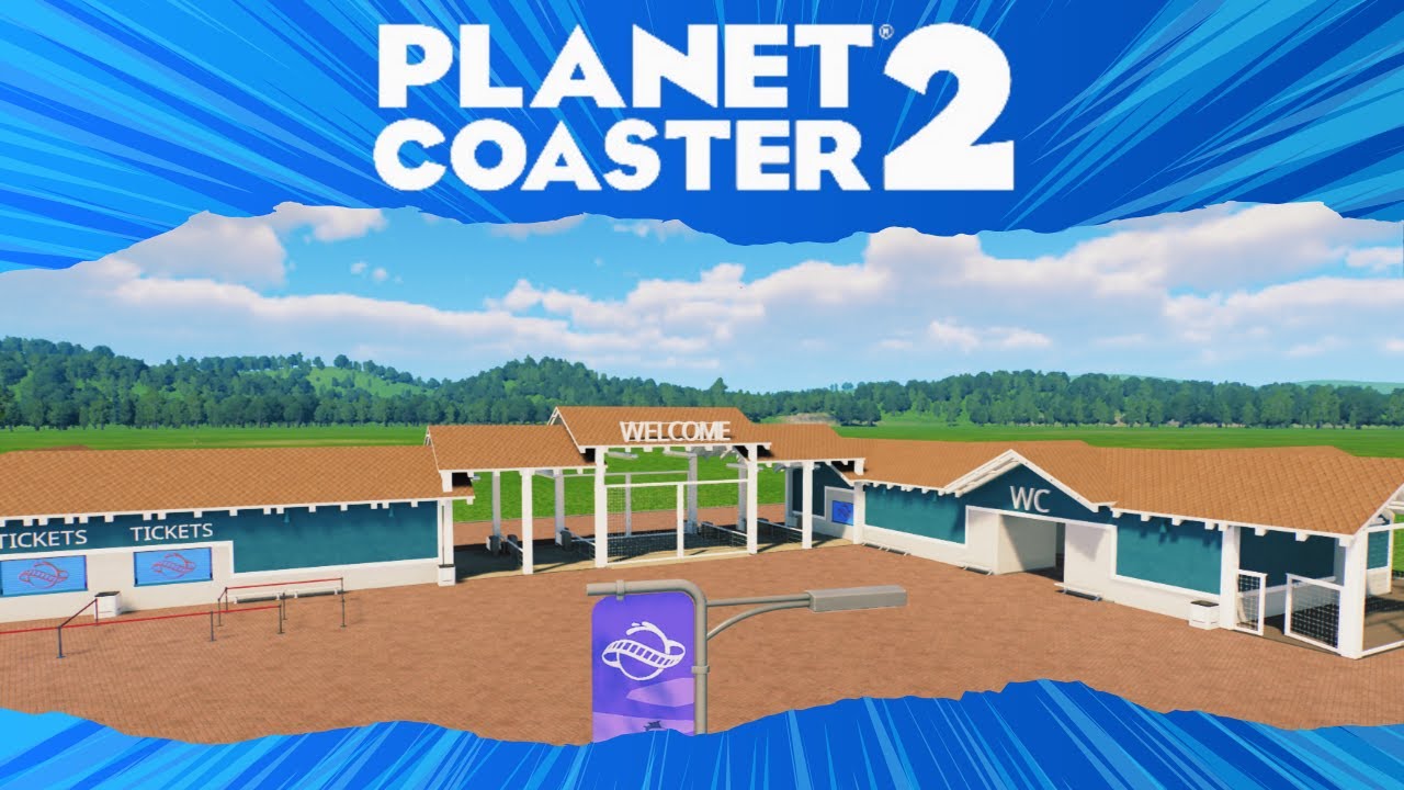 Planet Coaster 2 - Эпизод 2 | Реалистичное создание входа (скоростная съёмка и покадровая съёмка)