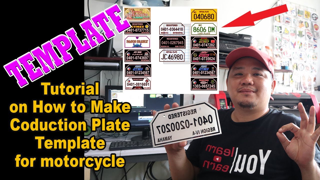 Motorcyle Conduction Plate (Template Tutorial)