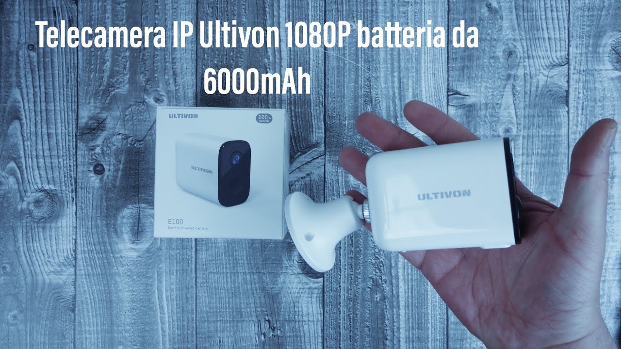 Telecamera di sorveglianza con Batteria Ultivon WiFi (UNBOXING)