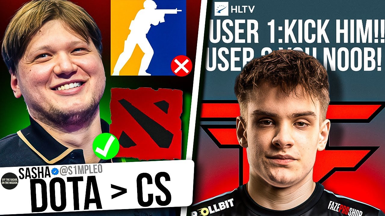 S1mple пропускает Dota, FaZe jcobbb HATE, Electronic S1mple BACK, Furia Reverse SWEEP | CS NEWS