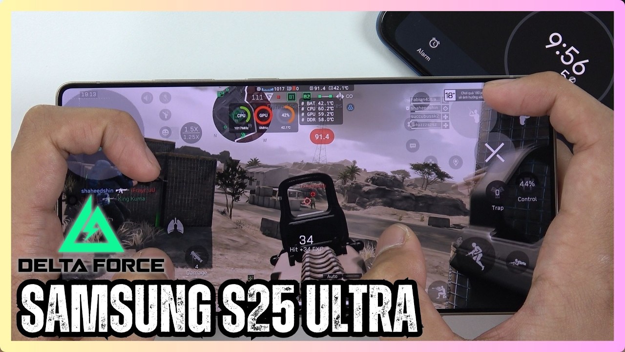 Samsung Galaxy S25 Ultra Delta Force Gaming Test | Snapdragon 8 Elite | 120Hz Performance 🔥