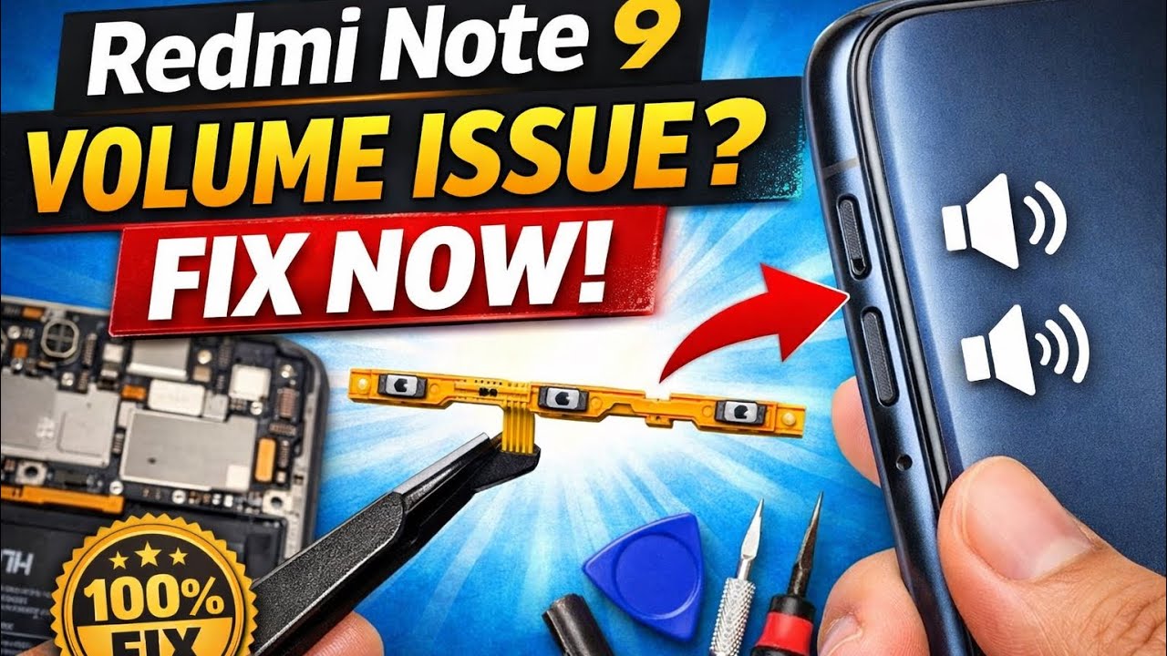 Redmi Note 9 Volume Button Issue | Volume Flex Change | Full Repair Process