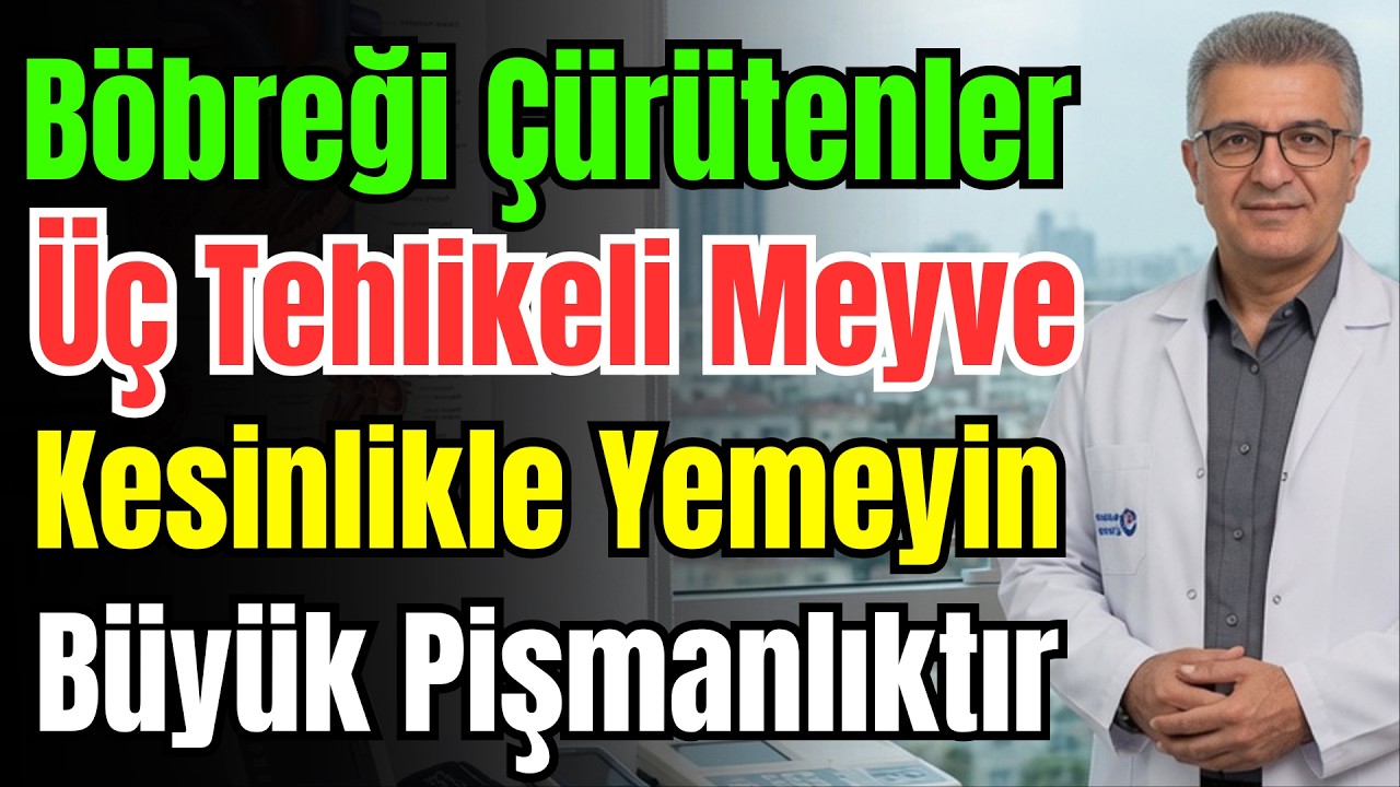 B&ouml;brekleri Mahveden 3 K&ouml;t&uuml; Meyve Vs Mucize 3 Meyve Kurtarır! 30 Yıllık Uzman Sofrası B&ouml;brek Sağlığı