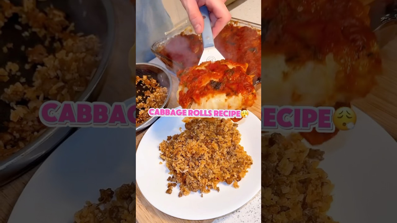 Cabbage Rolls Recipe😮&zwj;💨 #DinnerRecipe #DinnerInspo #DinnerIdeas #ComfortFood