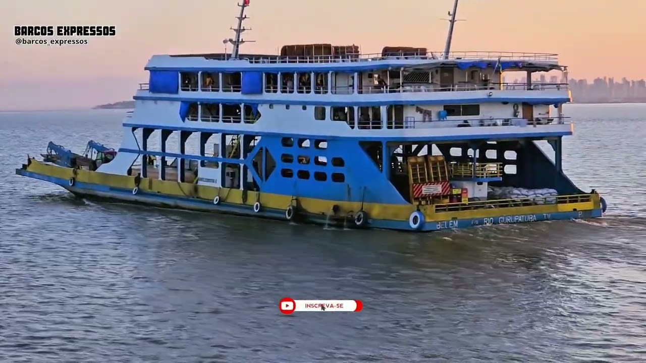 IMAGENS INCRÍVEIS DA CHEGA DA FERRYBOAT GURUPATUBA EM BELÉM DO PARÁ 