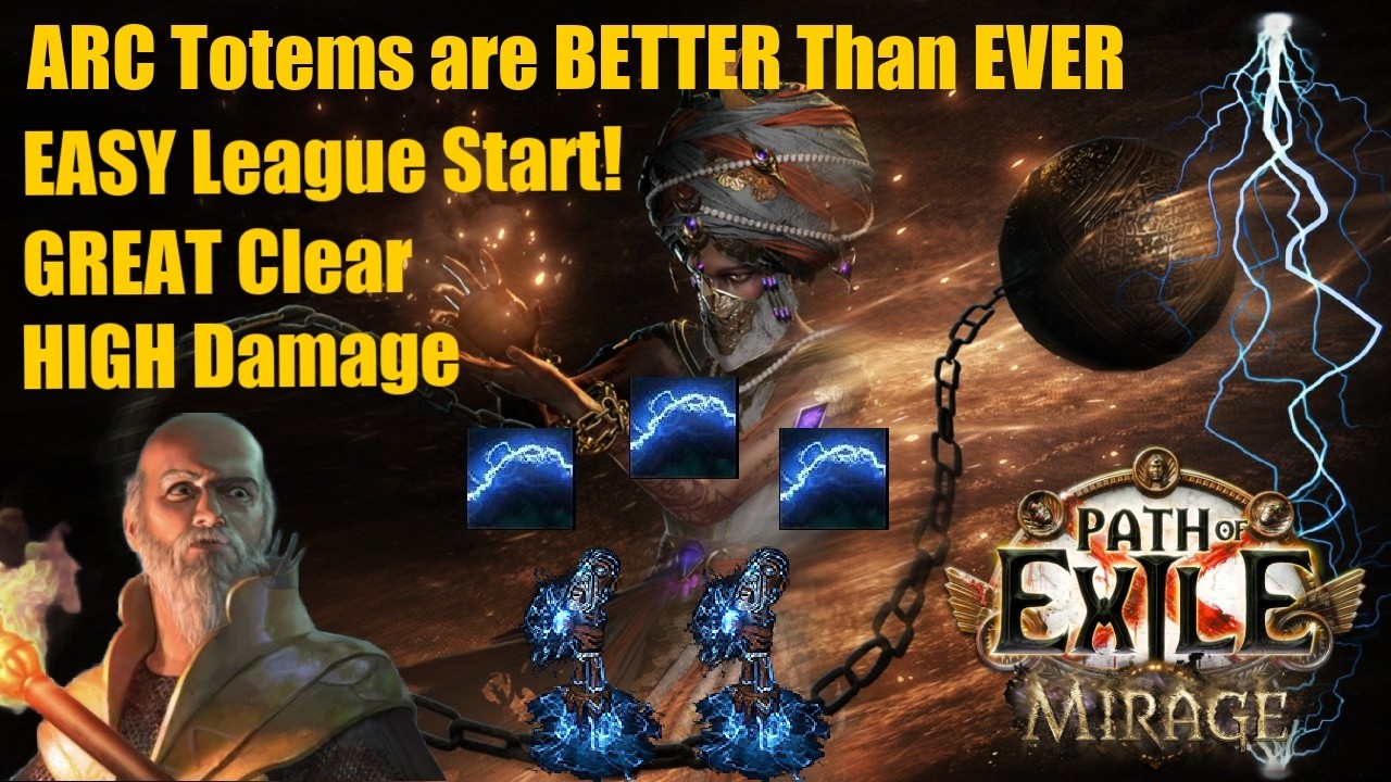 Arc Totem Hierophant is BEST Spell Totem STARTER for 3.28 Mirage League (Build Guide)