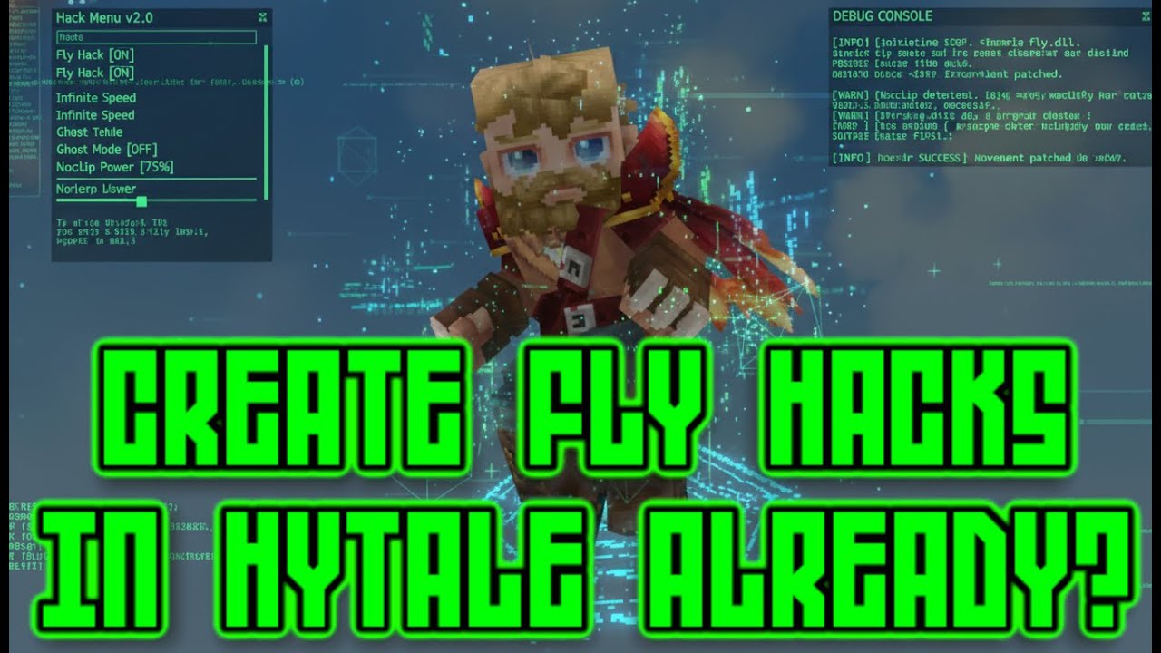Create FLY HACKS In Hytale!
