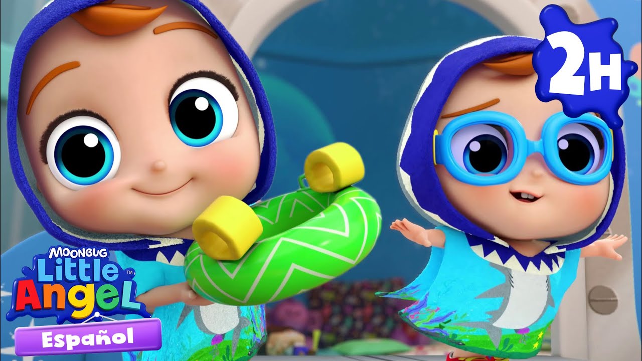 Bebé Juan va a clases de Natación 💧🏊| Canciones Infantiles con Bebé Juan🎵| Little Angel Español