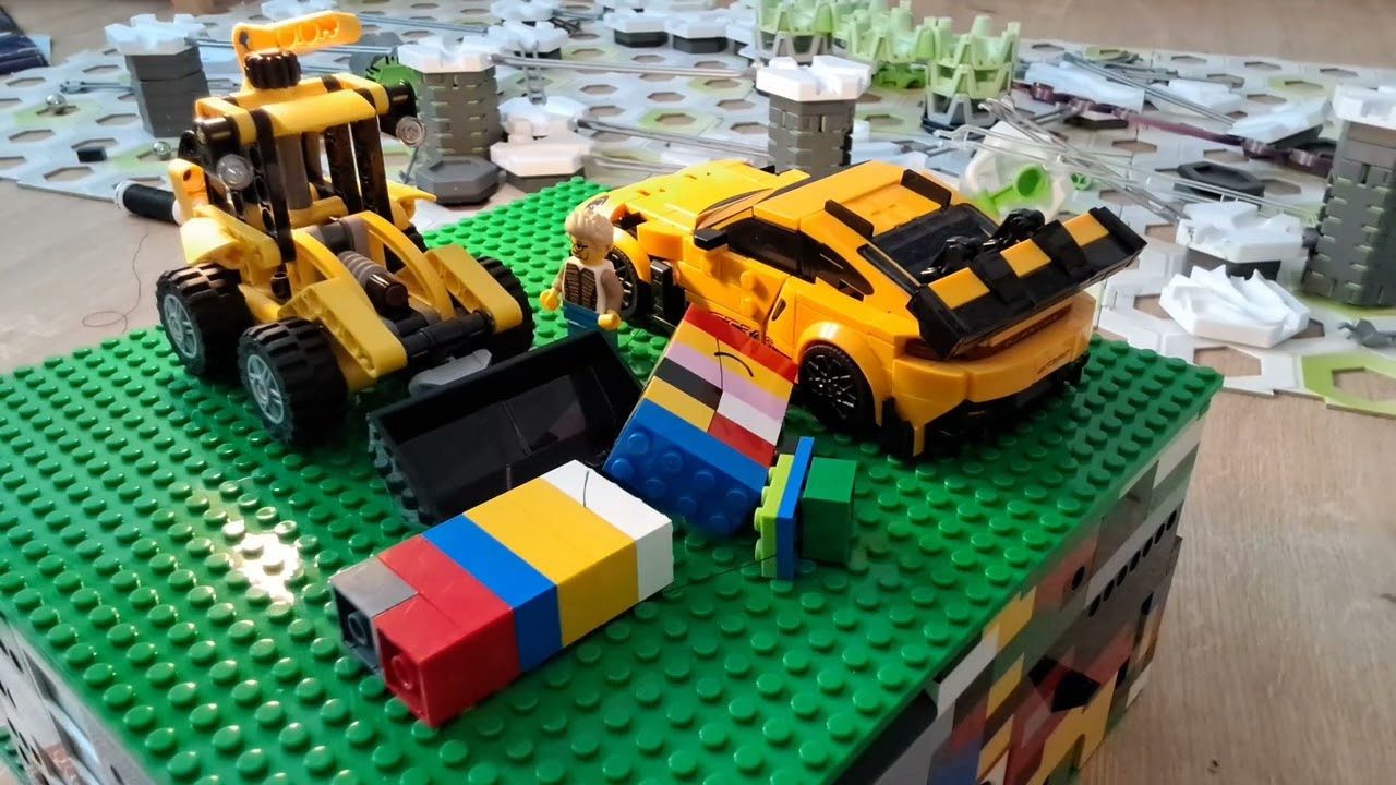 Lego city parkplatz bau