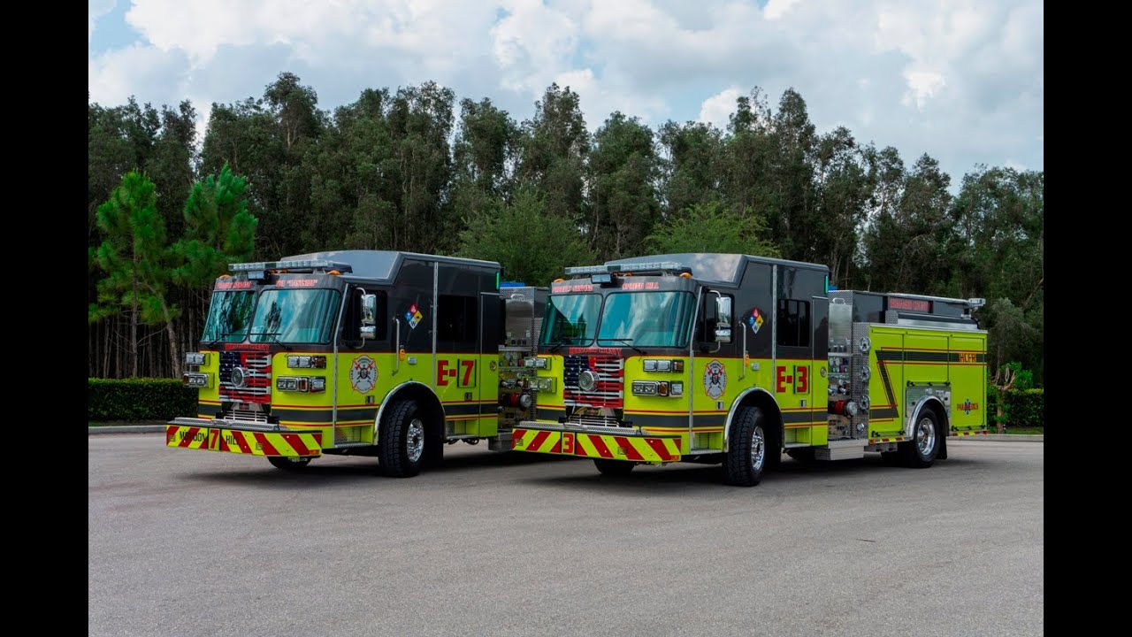 SFEV - Hernando County Fire Rescue's new Sutphen Custom Pumpers (HS6518 6519)