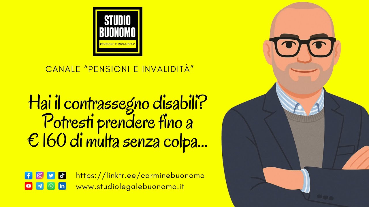 Hai il contrassegno disabili? Potresti prendere fino a € 160 di multa senza colpa...