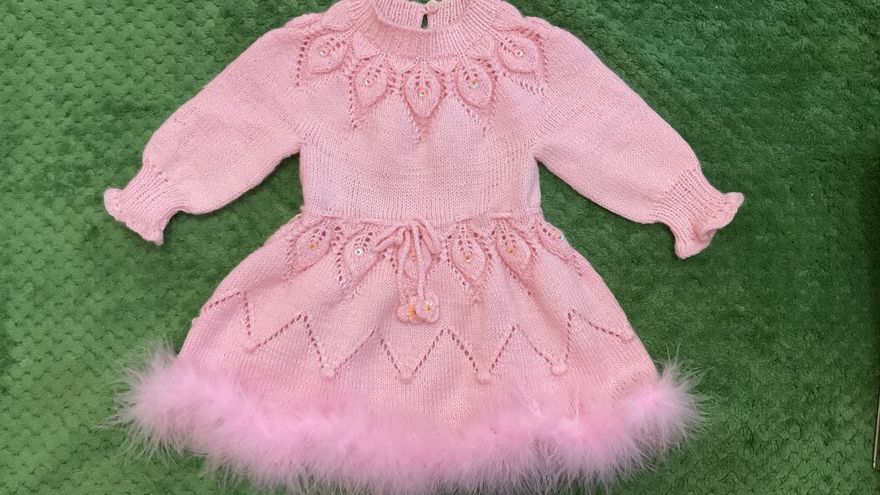 ԻՆՉՊԵՍ  ԳՈՐԾԵԼ  ՄԱՆԿԱԿԱՆ   ԶԳԵՍՏ  ՇՅՈՒՂԵՐՈՎ 🧶🧶🧶 (մաս  1) ДЕТСКОЕ ПЛАТЬЕ СПИЦАМИ