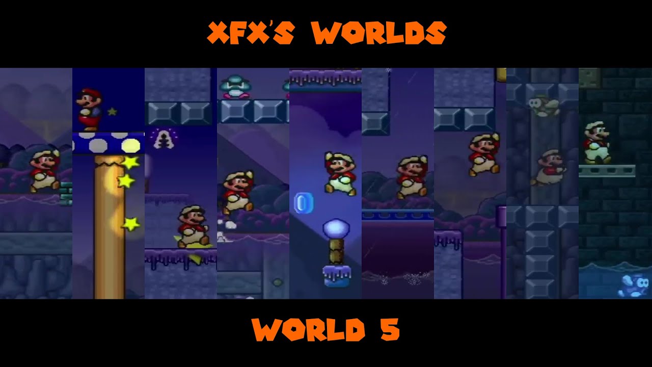 MARIO FOREVER XFX'S WORLDS V.3.0 - WORLD 5 - GAMEPLAY - 1080P