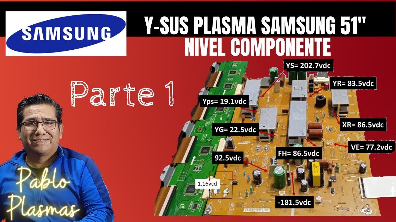 Parte 1 Y sus Plasma Samsung Nivel Componente