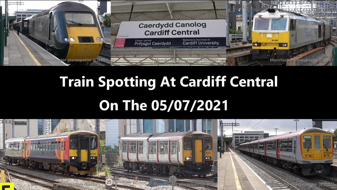 (4K) Train Spotting At Cardiff Central On The 05/07/2021