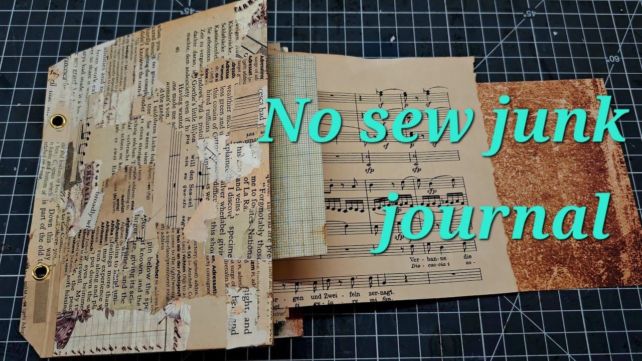 Episode 1 | No sew journal | How to make a junk journal series