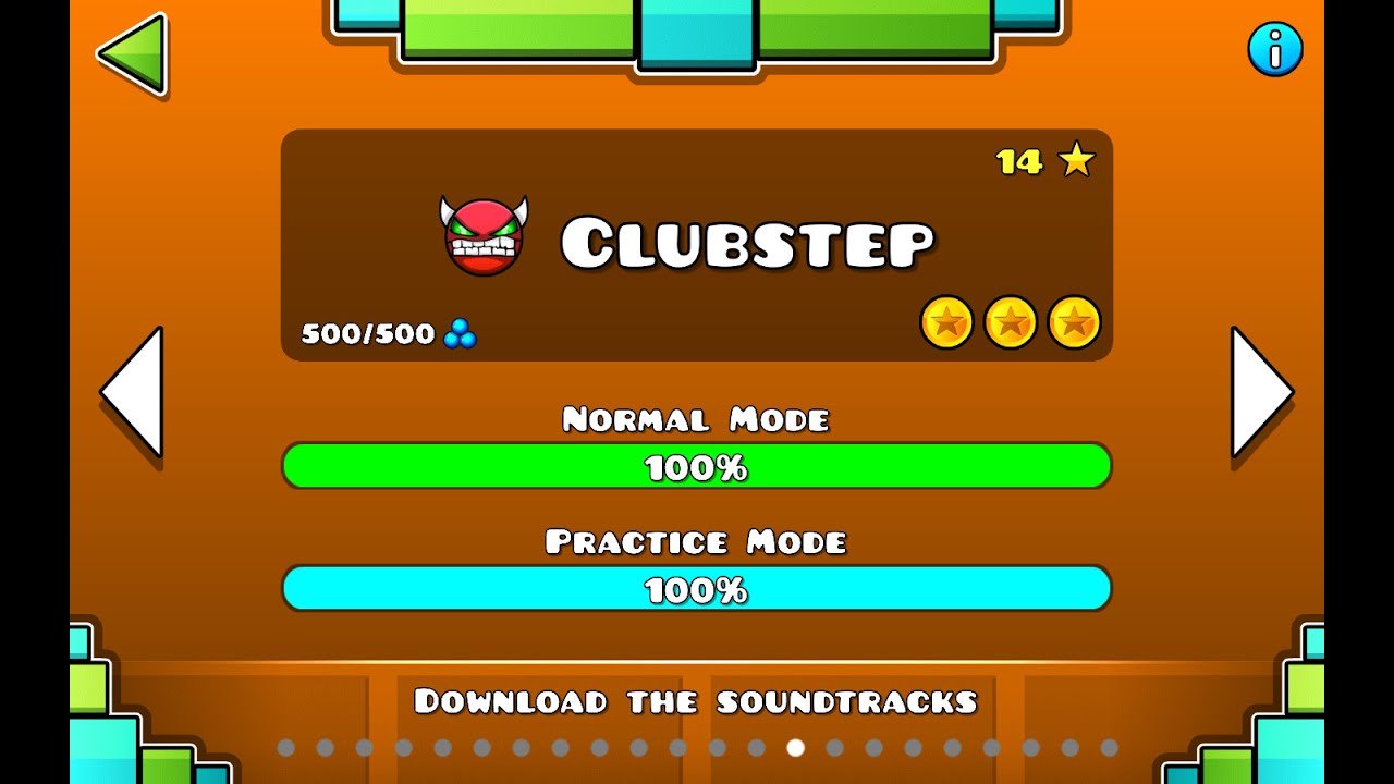 Geometry Dash - Clubstep 100% (All Coins)