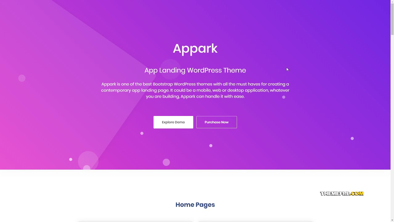 Appark - App Landing Page WordPress