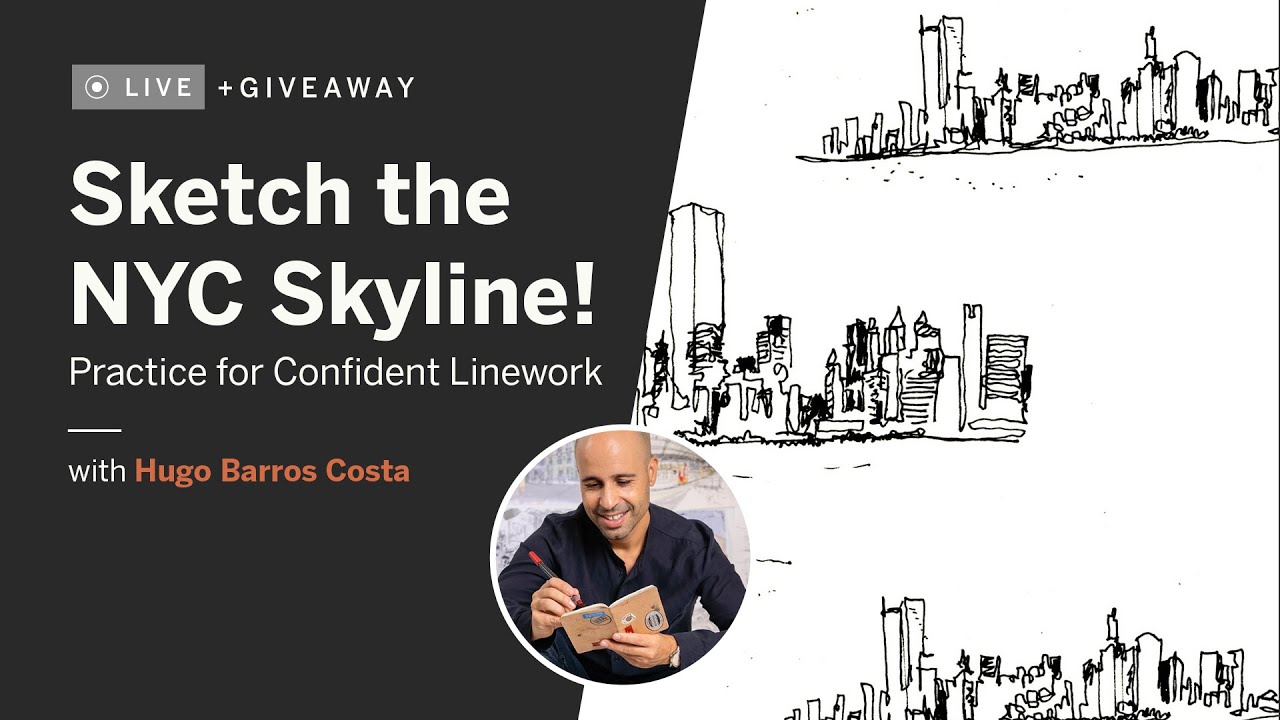 Sketch the NYC Skyline! Practice for Confident Linework (Live with Hugo Barros Costa)
