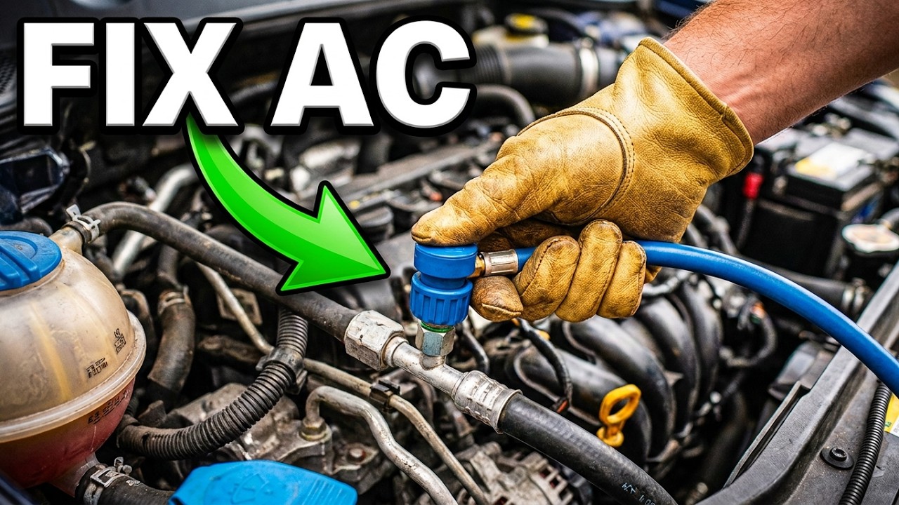 How to re-gas your car's air conditioning in 3 easy steps