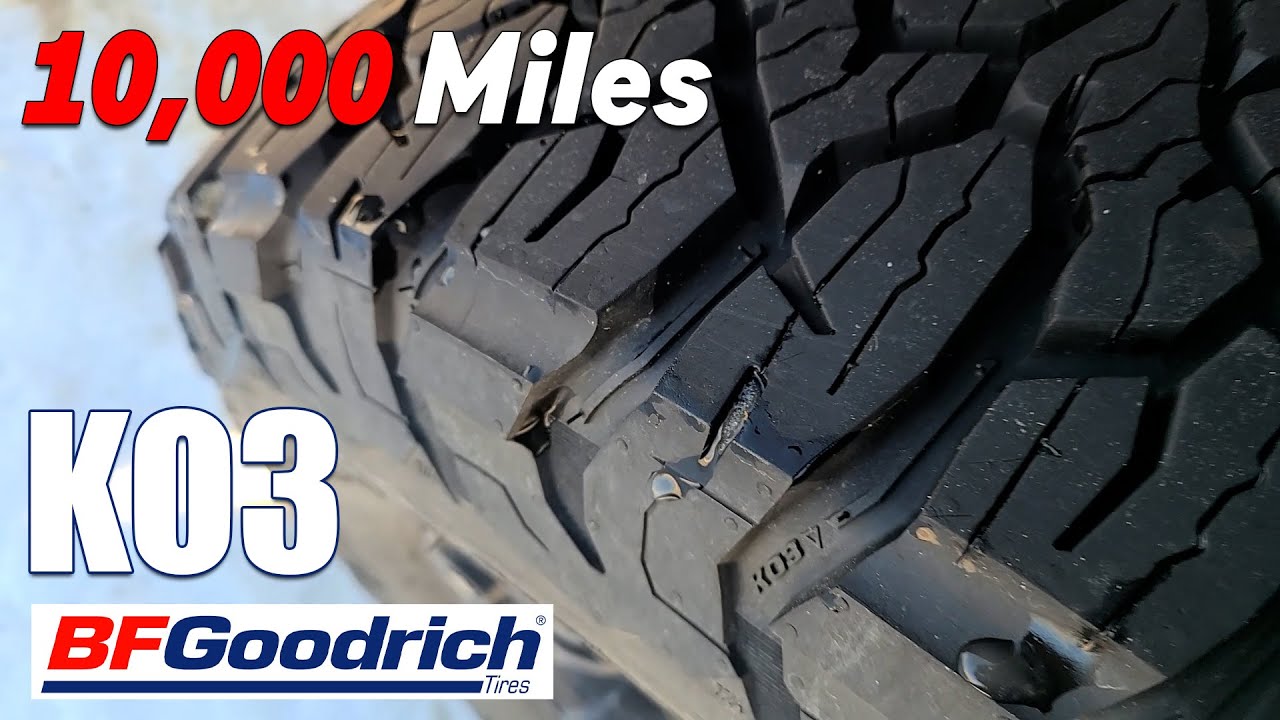 Обновление информации по шинам BFGoodrich KO3 после 10 000 миль пробега.