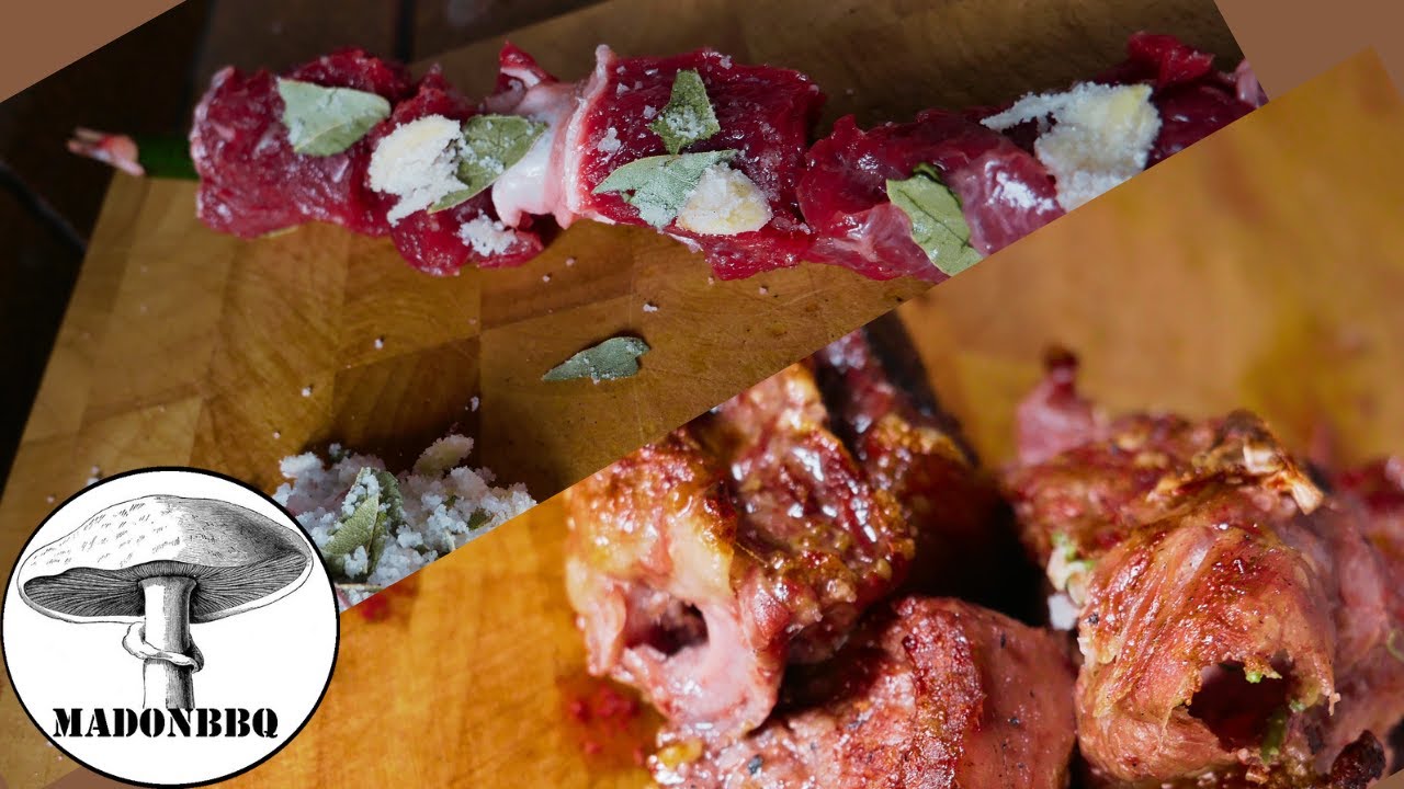 Traditional Meat Skewer 🥩 | Espetada | 🌶️ Cooking outdoors 🌳