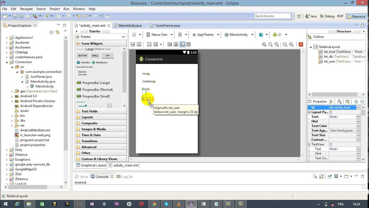 How to connect android app to database (JSON) part 1