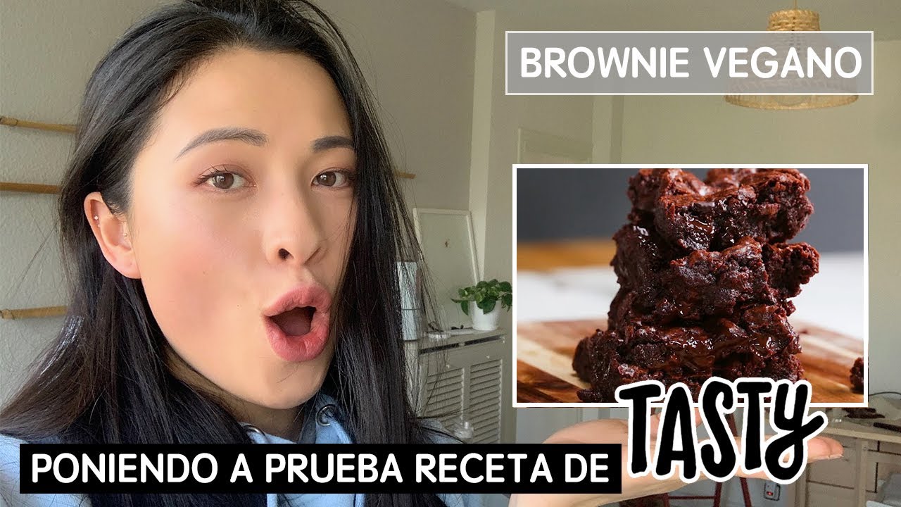 BROWNIE VEGANO 🍫🍫 | Poniendo a prueba receta vegana de TASTY | Yui VS Tasty