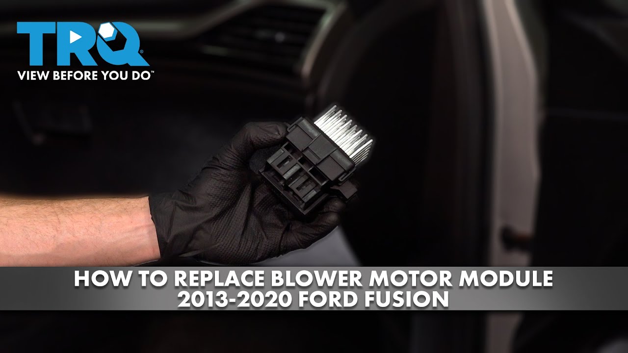 How to Replace Blower Motor Module 2013-2020 Ford Fusion