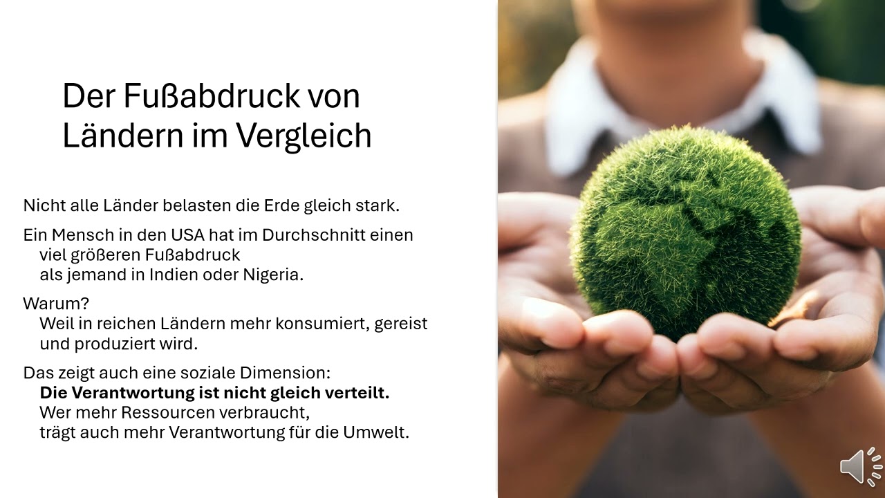 German Deutsch B2 Podcast Episode 127 Der ökologische Fußabdruck – Wie viel Erde brauchen wir?