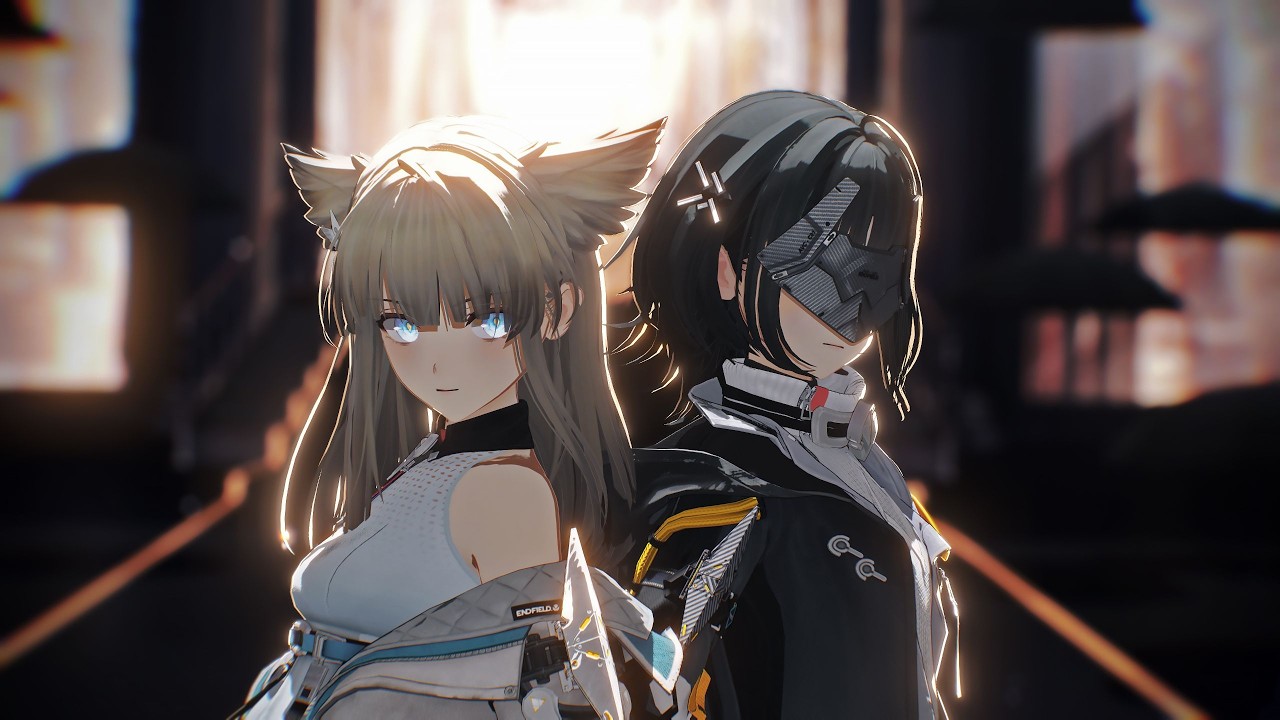 Arknights：Endfield｜Monochromatic｜Endministrator × Perlica #Endministrator #Perlica #Endfield #MMD