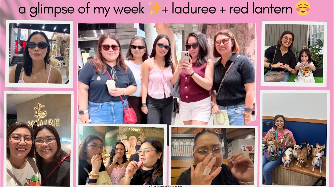 ✨WEEKLY VLOG 6 ✨+ laduree + red lantern ☺️