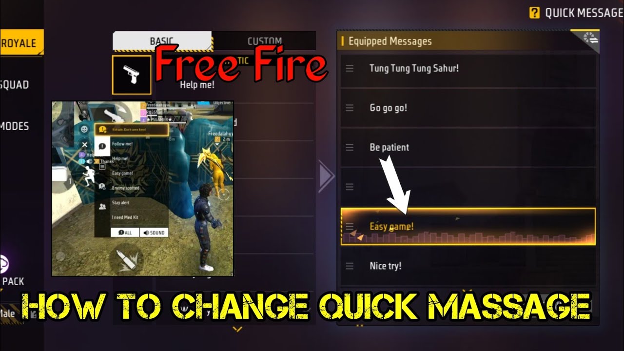 Free Fire easy game Quick Massage add kare #freefire #ff #freefireindia