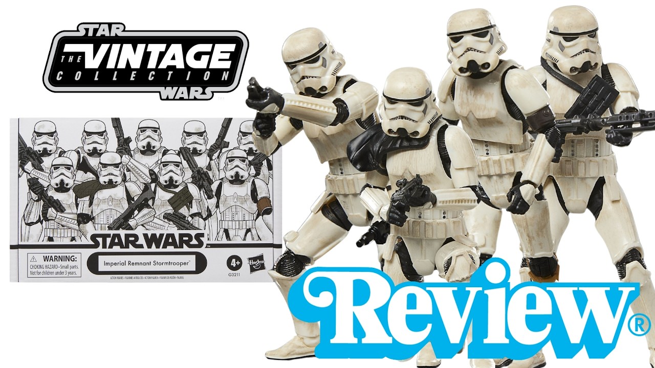 Star Wars The Vintage Collection Imperial Remnant Stormtroopers 4 Pack from Mandalorian & Grogu!
