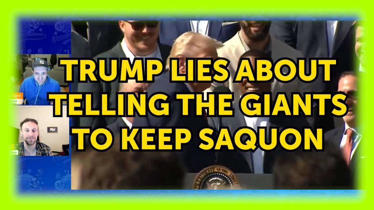 Trump Lies About Telling the Giants to Keep Saquon