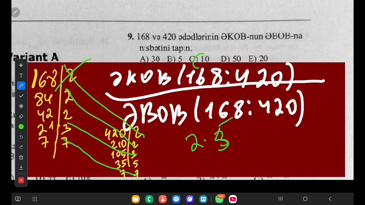 Sertifikasiya riyaziyyat 21 may sınaq(Arzu Ələddin qızı 051-641-88-34)