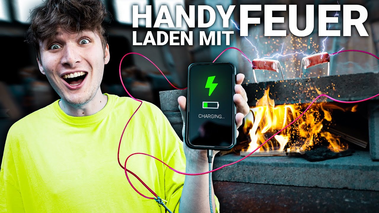 HANDY mit FEUER laden? - Unendlich Strom durch Hitze!