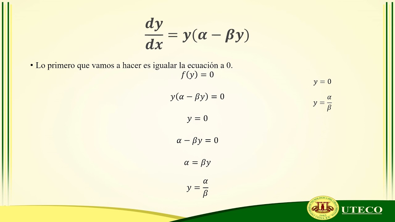 Ecuaciones Diferenciales autónoma