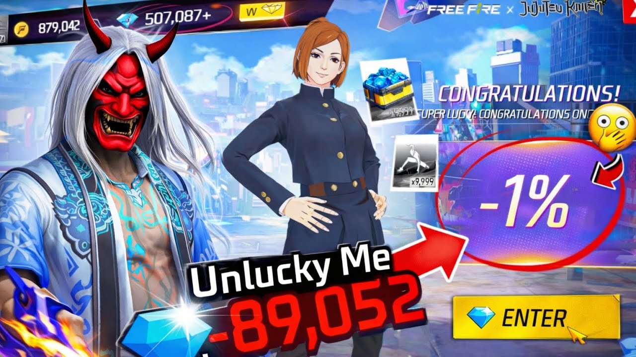 90 % Discount New Jujutsu Kaisen Mystery Shop 😱 Unlucky Me !! Free Fire Max