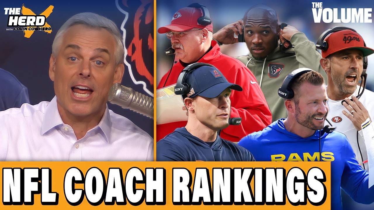 Colin Cowherd REAGUJE na rankingi trener&oacute;w NFL: Johnson, McVay, Ryans, Shanahan | THE HERD