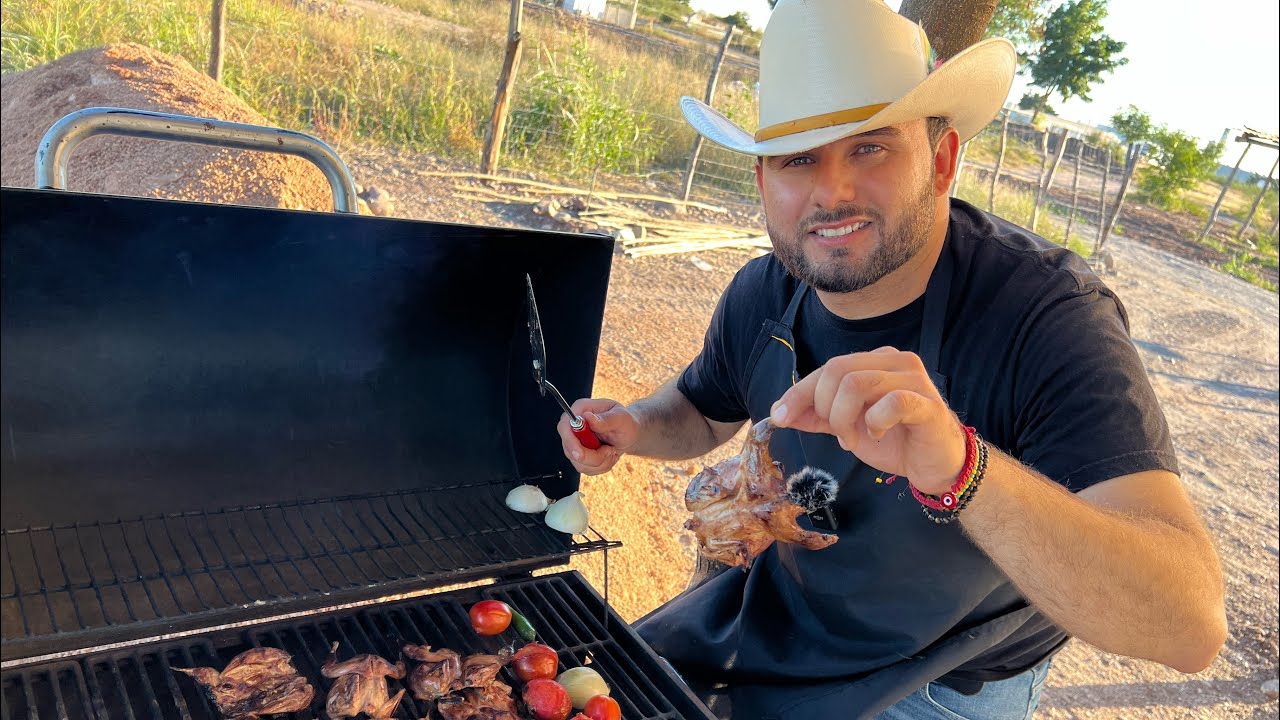 RECETA “Codornices Asadas” ala leña con su salcita molcajeteada en el Rancho