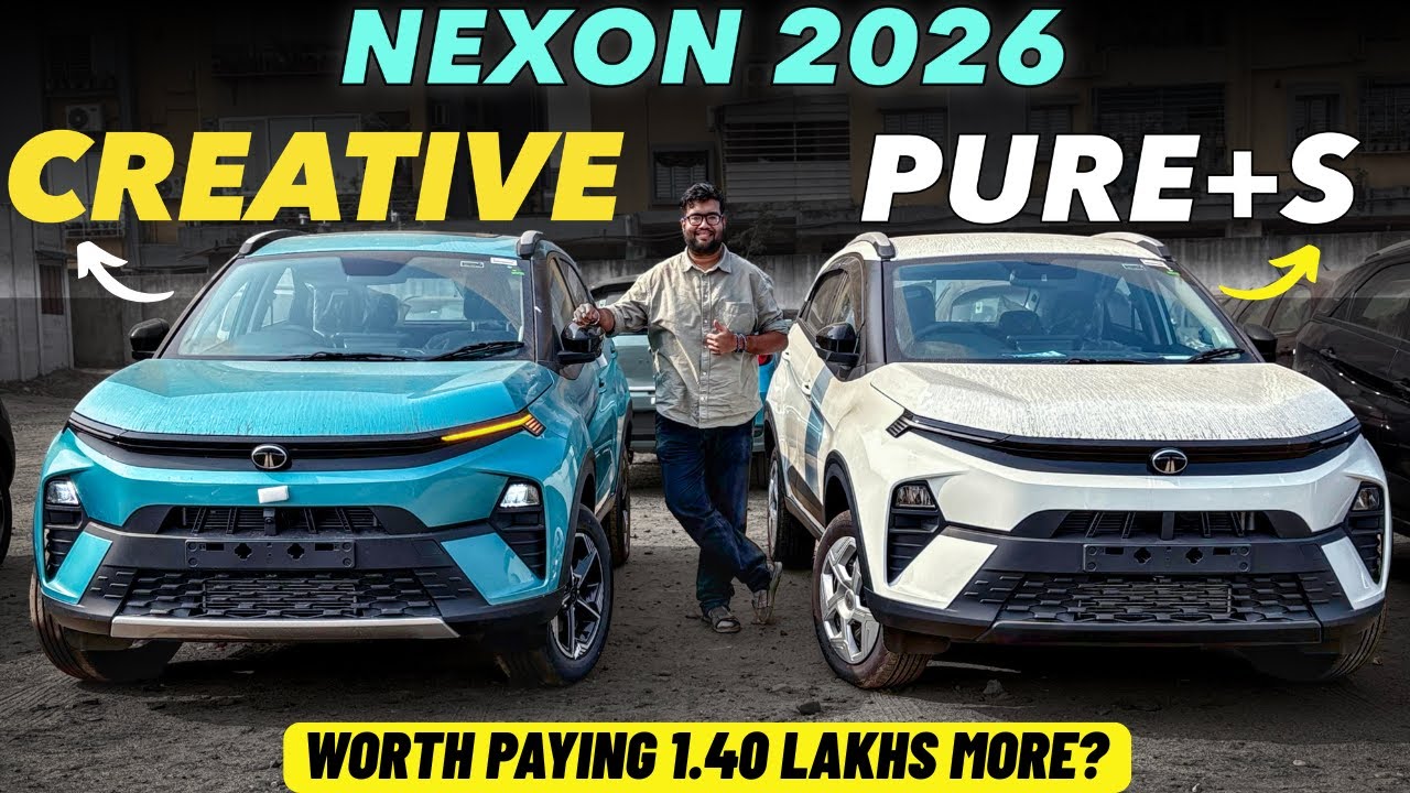 UPDATED🔥 2026 NEW Tata Nexon Pure Plus S vs Nexon Creative - Detailed Comparison with Price ✅