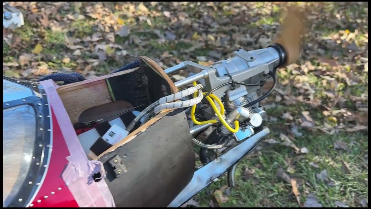 Scratch built scale exhaust system for the F4C 1/4 scale Fairchild 24
