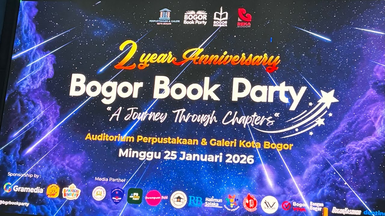 Dateng ke acara Bogor Book Party anniversary 2