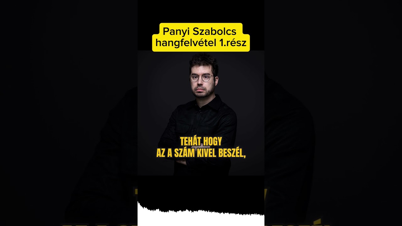 Panyi Szabolcs hangfelv&eacute;tel 1.r&eacute;sz#hungary #hun #magyar
