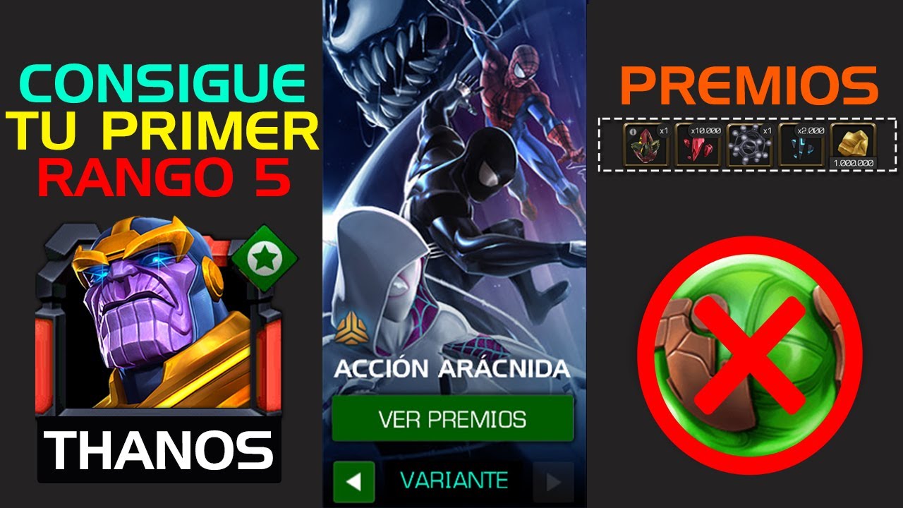 COMO PASAR LA VARIANTE 7 : ACCION ARACNIDA | CONSIGUE TU PRIMER RANGO 5 FACILITO | MCOC