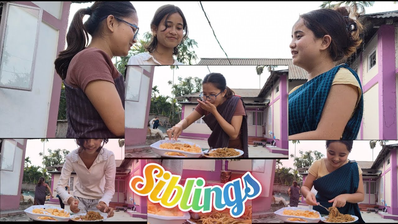 Rock paper scissors challenge with my sister's || foodvlog || siblings       