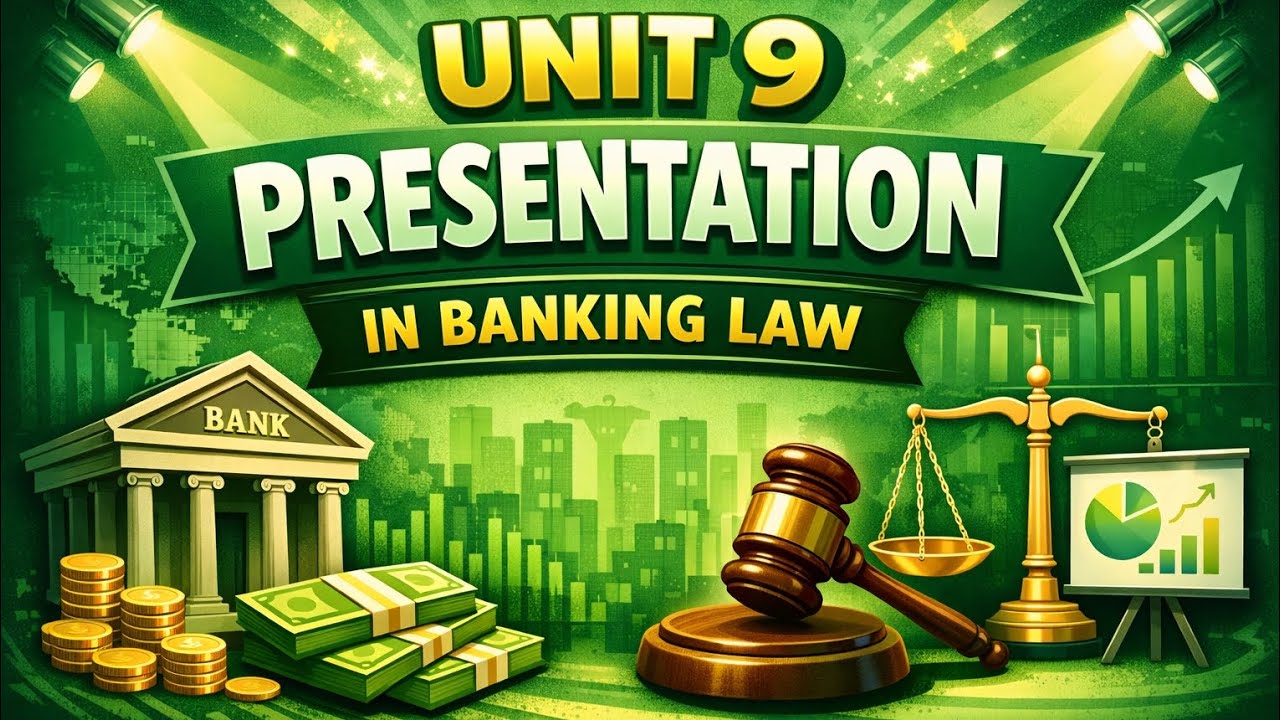 UNIT 9 PRESENTATION IN BANKING LAW || EXPLANATION IN TAMIL 