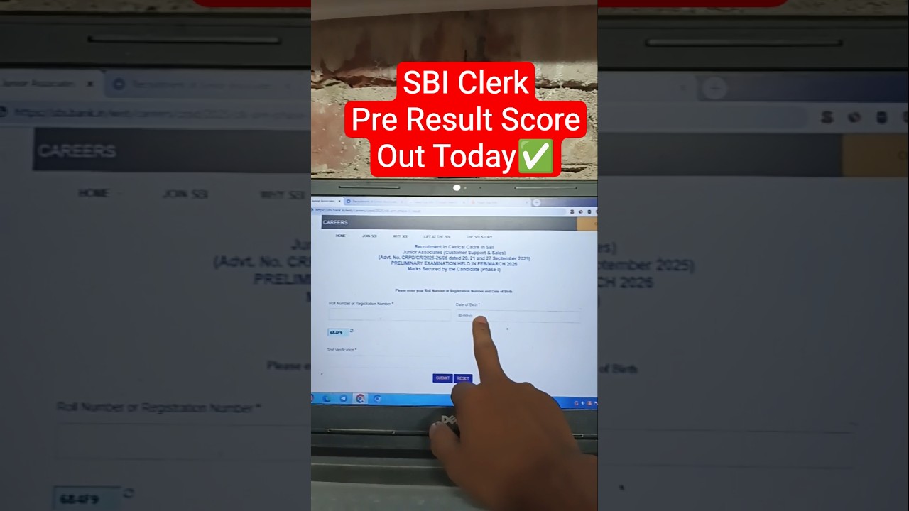 Link Out📢 SBI Clerk Pre Result 2025✅ How to Check/Download SBI Clerk Prelims Result 2025 Score Card✅
