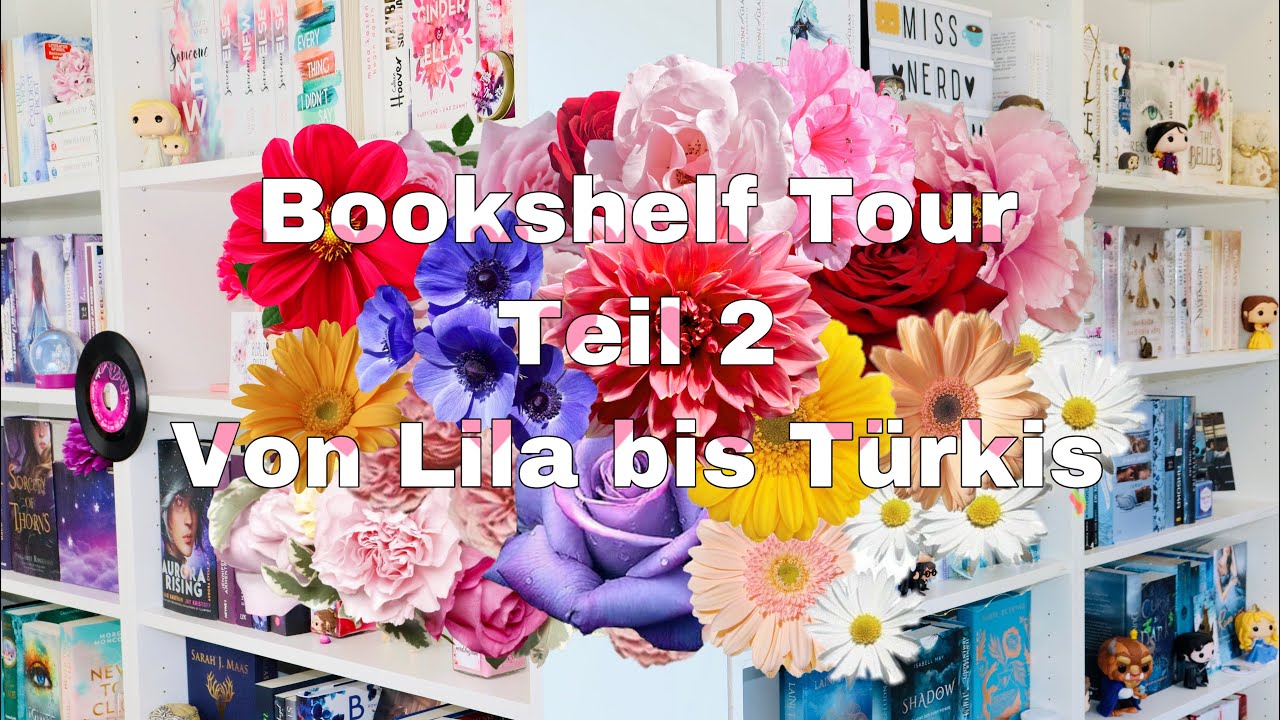BOOKSHELF TOUR 2020 Teil #2 | von Lila bis Türkis | Miss. Nerdstagram | #shelfietour